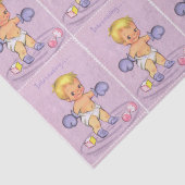 Papier Mousseline Bébé doux garçon (Détail)