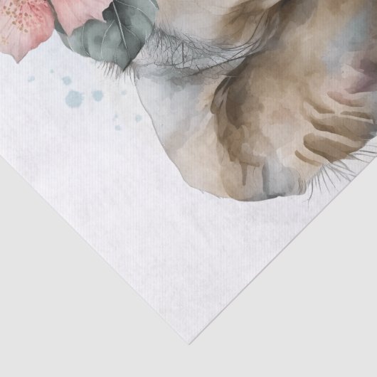 Papier Mousseline Bébé Eléphant mignon (Détail)