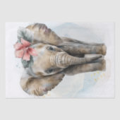 Papier Mousseline Bébé Eléphant mignon (Recto)