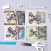 Papier Mousseline Bébé Eléphant's Bath Time (Artisanat)