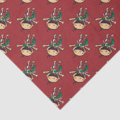 Papier Mousseline Bébé enveloppé dans les arcs pour Noël (Détail)