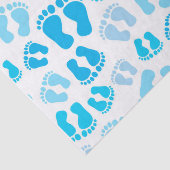 Papier Mousseline Bébé garçon pieds de bébé (Détail)