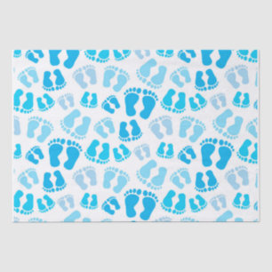 Papier Mousseline Bébé garçon pieds de bébé