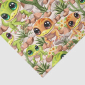 Papier Mousseline Bébé Geckos jote personnages de dessin (Détail)