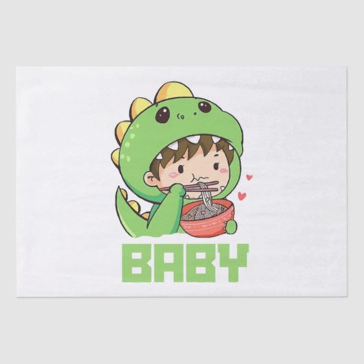 Papier Mousseline bébé godzilla (Recto)