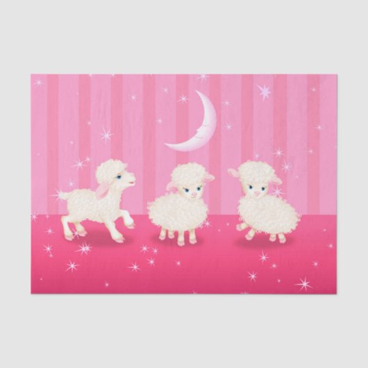 Papier Mousseline Bébé lambs (Recto)