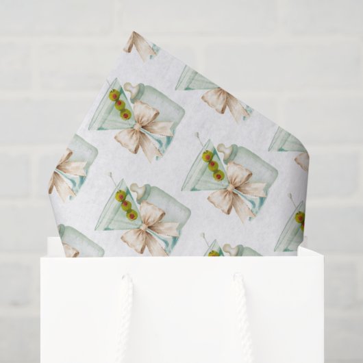 Papier Mousseline Bébé Martini (Sac cadeau)