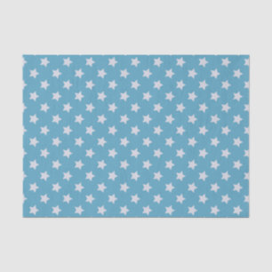 Papier Mousseline Bébé mignon bleu étoile gris clair Répéter Motif