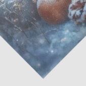 Papier Mousseline Bébé mignon Fox rustique hiver Découpage de Noël (Détail)