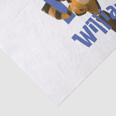 Papier Mousseline Bébé Tigre Plaid Premier Anniversaire (Détail)