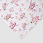 Papier Mousseline Bébé tortues et bébé (Détail)