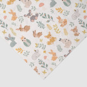 Papier Mousseline Bébés animaux de la forêt mignonne (Détail)