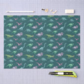 Papier Mousseline Bébés dinosaures  (Artisanat)