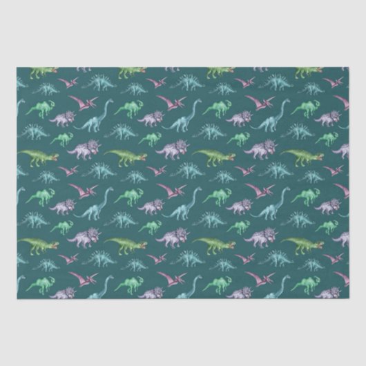 Papier Mousseline Bébés dinosaures  (Recto)