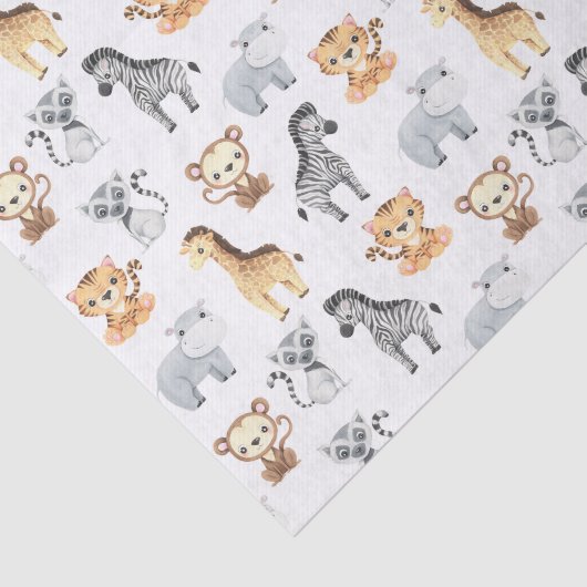 Papier Mousseline Bébés mignons animaux (Détail)