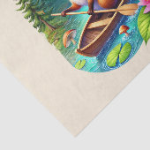 Papier Mousseline Bécasseaux de bois mignons écorce de renard (Détail)