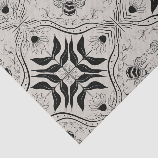 Papier Mousseline Bee Garden (Détail)