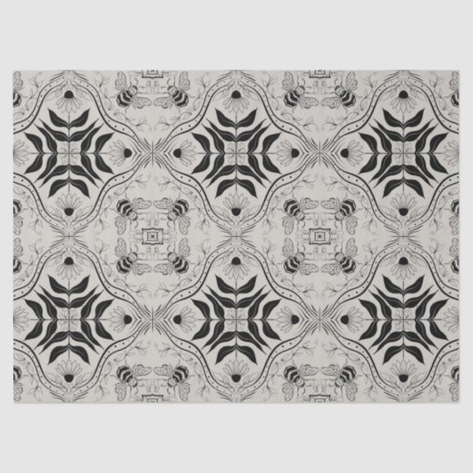 Papier Mousseline Bee Garden (Recto)