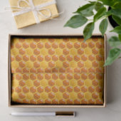 Papier Mousseline Bee Hive Honeycomb Modèle (Cadeau)