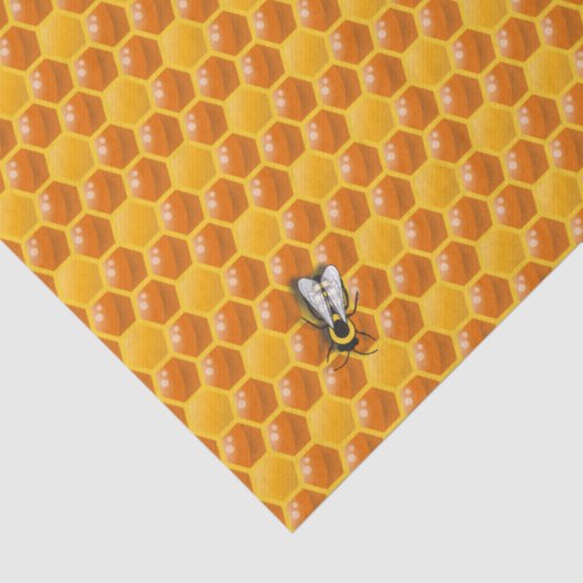 Papier Mousseline Bee Hive Honeycomb Modèle (Détail)