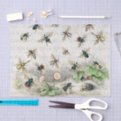 Papier Mousseline Bee Honey Travailleur Queen Bees Antique (Artisanat)