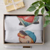 Papier Mousseline Bee My Valentine Tissue Paper (Cadeau)