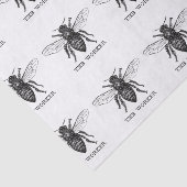 Papier Mousseline Bee Worker Honey Black Bumblebee (Détail)