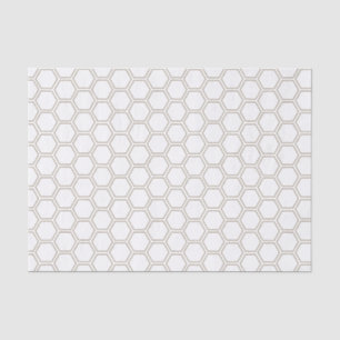 Papier Mousseline Beekeeper Motif neutre Taupe de nid d'abeille