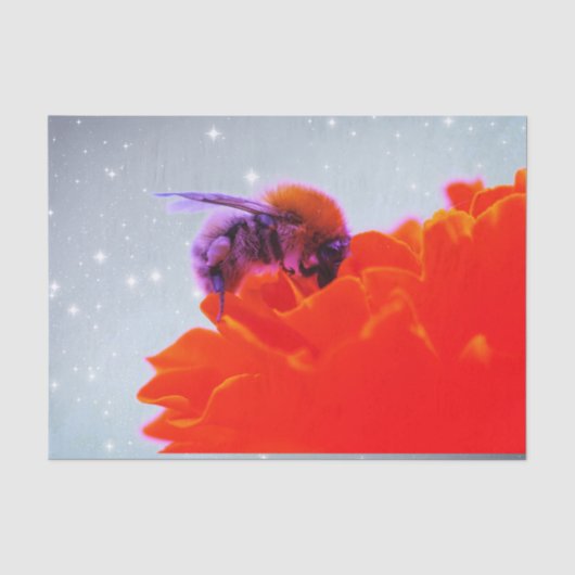 Papier Mousseline BEE'S POPPIES Tissue Paper (Recto)