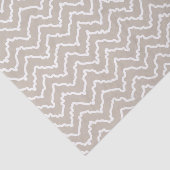 Papier Mousseline Beige And White Squiggly Chevron Zigzag Pattern (Détail)