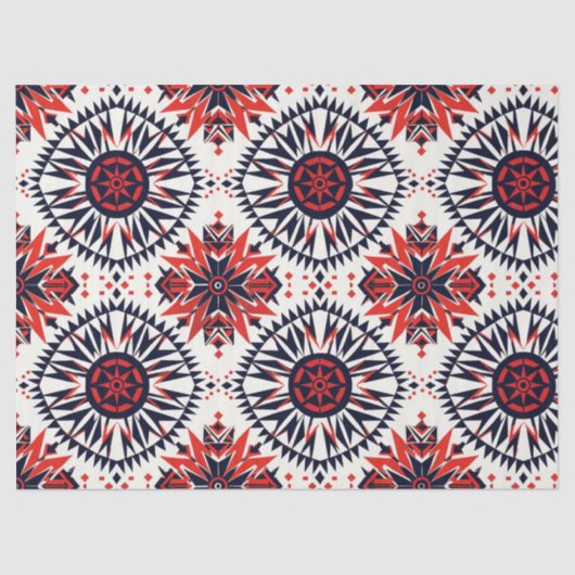 Papier Mousseline Beige Chaud "Cosmique Interlock" Tissu Cadeau Arim (Recto)