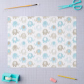 Papier Mousseline Bel éléphant de bleus layette (Artisanat)