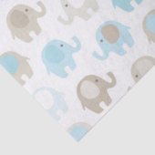 Papier Mousseline Bel éléphant de bleus layette (Détail)
