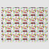 Papier Mousseline Belle 1er anniversaire Red Golf Cart Boy's (Recto)