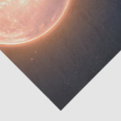 Papier Mousseline Belle Amérindienne femme Pleine lune céleste (Détail)