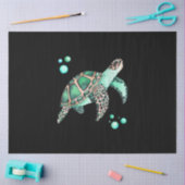 Papier Mousseline Belle aquarelle de la tortue marine (Artisanat)