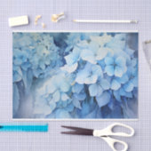 Papier Mousseline Belle aquarelle Hydrangea Decoupage (Artisanat)
