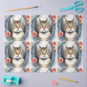 Papier Mousseline Belle Aquarelle tendance Collection de chats (Artisanat)