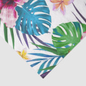 Papier Mousseline Belle aquarelle tropicale à peinture florale (Détail)