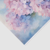 Papier Mousseline Belle aquarelle violette Hydrangea Découpage (Détail)