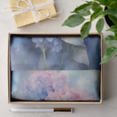 Papier Mousseline Belle aquarelle violette Hydrangea Découpage (Cadeau)