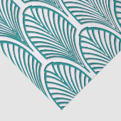 Papier Mousseline Belle, Art déco, nouveau, modèle, turquoise, blanc (Détail)