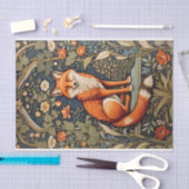 Papier Mousseline Belle assise Red Fox William Morris Inspiré (Artisanat)