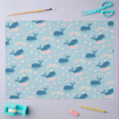 Papier Mousseline Belle baleine personnalisée (Artisanat)