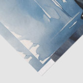 Papier Mousseline Belle Bleue 1920s Moulin Rouge Raven Dame Haired (Détail)