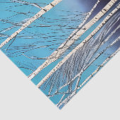 Papier Mousseline Belle bouleau d'hiver (Détail)