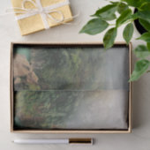 Papier Mousseline Belle cascade dans une forêt verdoyante (Cadeau)