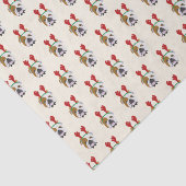 Papier Mousseline Belle Chien à taureaux anglais avec Casquette Rein (Détail)