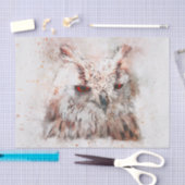 Papier Mousseline Belle Chouette d'accentuation de la rouille (Artisanat)