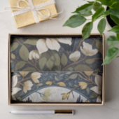 Papier Mousseline Belle Chouette Et Fleurs De Jasmin (Cadeau)